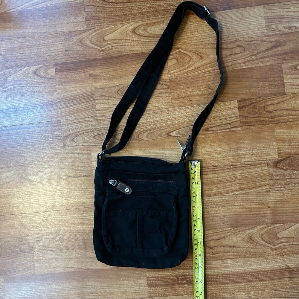 4/$15 small black canvas handbag
